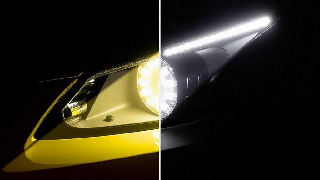 Adaptacyjne reflektory – czym różnią się od klasycznych świateł LED?. Porównanie w praktyce: adaptacyjne reflektory vs LED bez adaptacji Adaptacyjne reflektory – czym różnią się od klasycznych świateł LED?. Porównanie w praktyce: adaptacyjne reflektory vs LED bez adaptacji